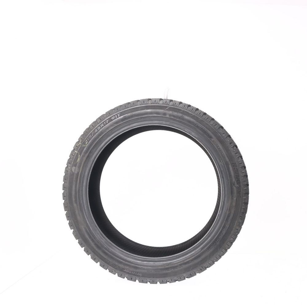 Used 215/45R17 Hankook Winter i*Pike (W409) 91T - 8.5/32 - Image 3