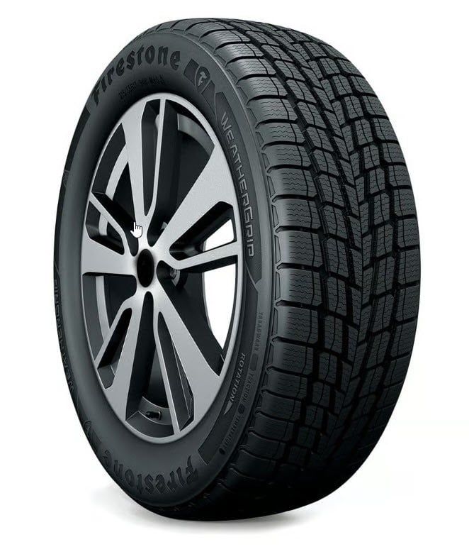 Set of (4) New 185/55R15 Firestone WeatherGrip 82V - Image 1