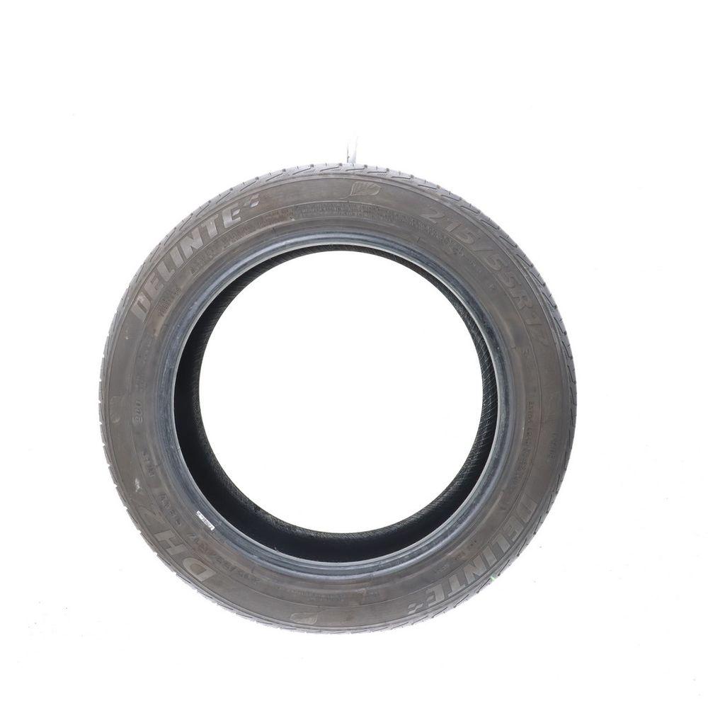 Set of (2) Used 215/55ZR17 Delinte DH2 Eco 98W - 7.5-8/32 - Image 3