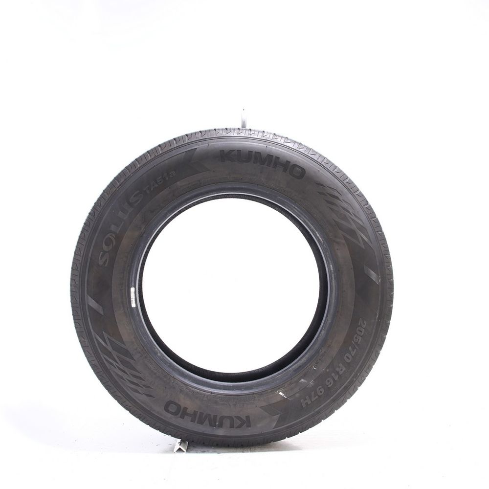 Set of (2) Used 205/70R16 Kumho Solus TA51a 97H - 8/32 - Image 3