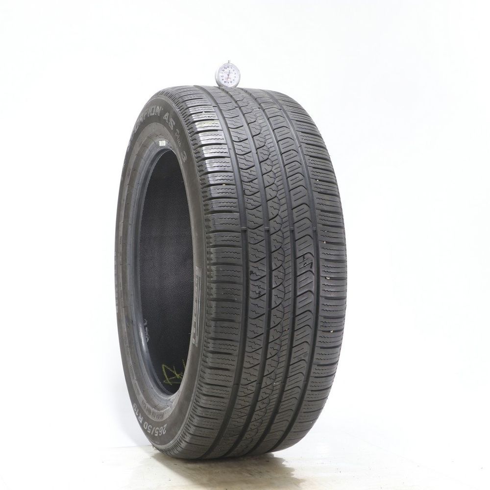 Set of (2) Used 265/50R19 Pirelli Scorpion AS Plus 3 110V - 7.5-8/32 - Image 1