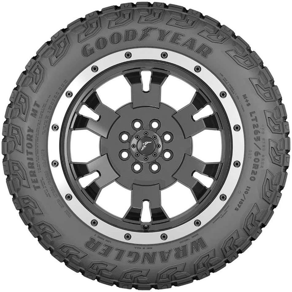 Set of (2) New LT 315/70R17 Goodyear Wrangler Territory MT 113/110S - Image 2