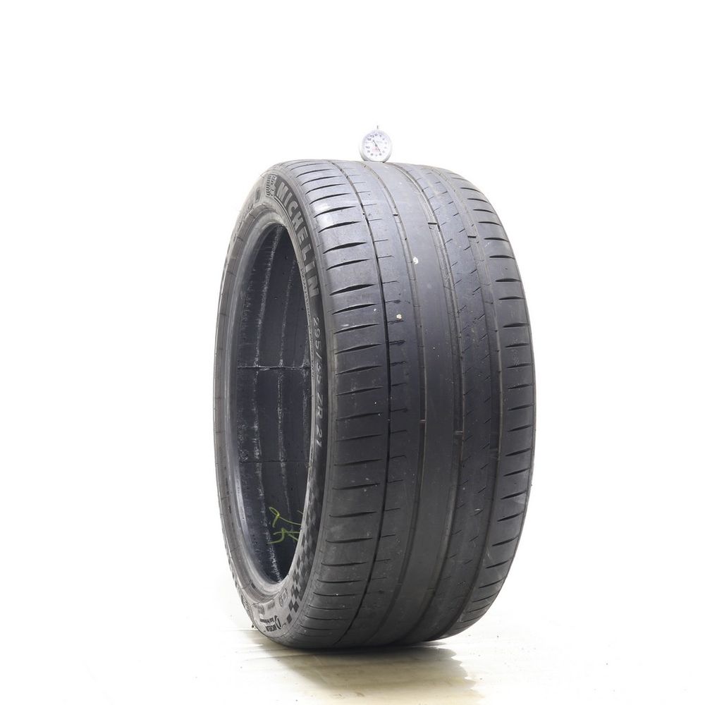 Set of (2) Used 295/35ZR21 Michelin Pilot Sport 4 S 107Y - 5.5/32 - Image 1