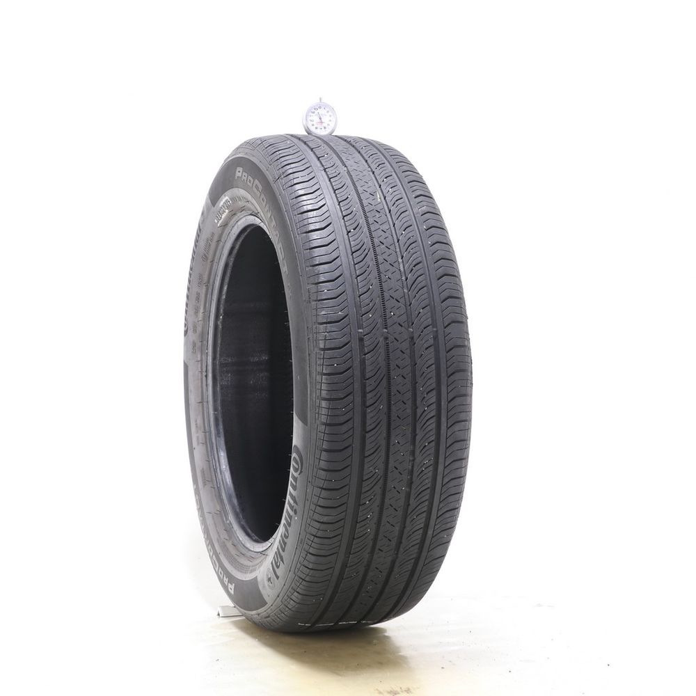 Set of (4) Used 225/60R18 Continental ProContact TX 100H - 6-7.5/32 - Image 1
