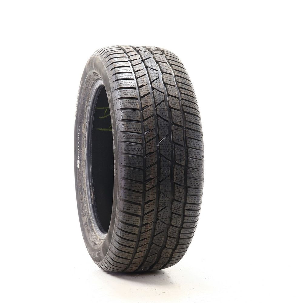 Set of (2) Driven Once 245/50R18 Continental ContiWinterContact TS830P MO 104V - 10.5/32 - Image 1