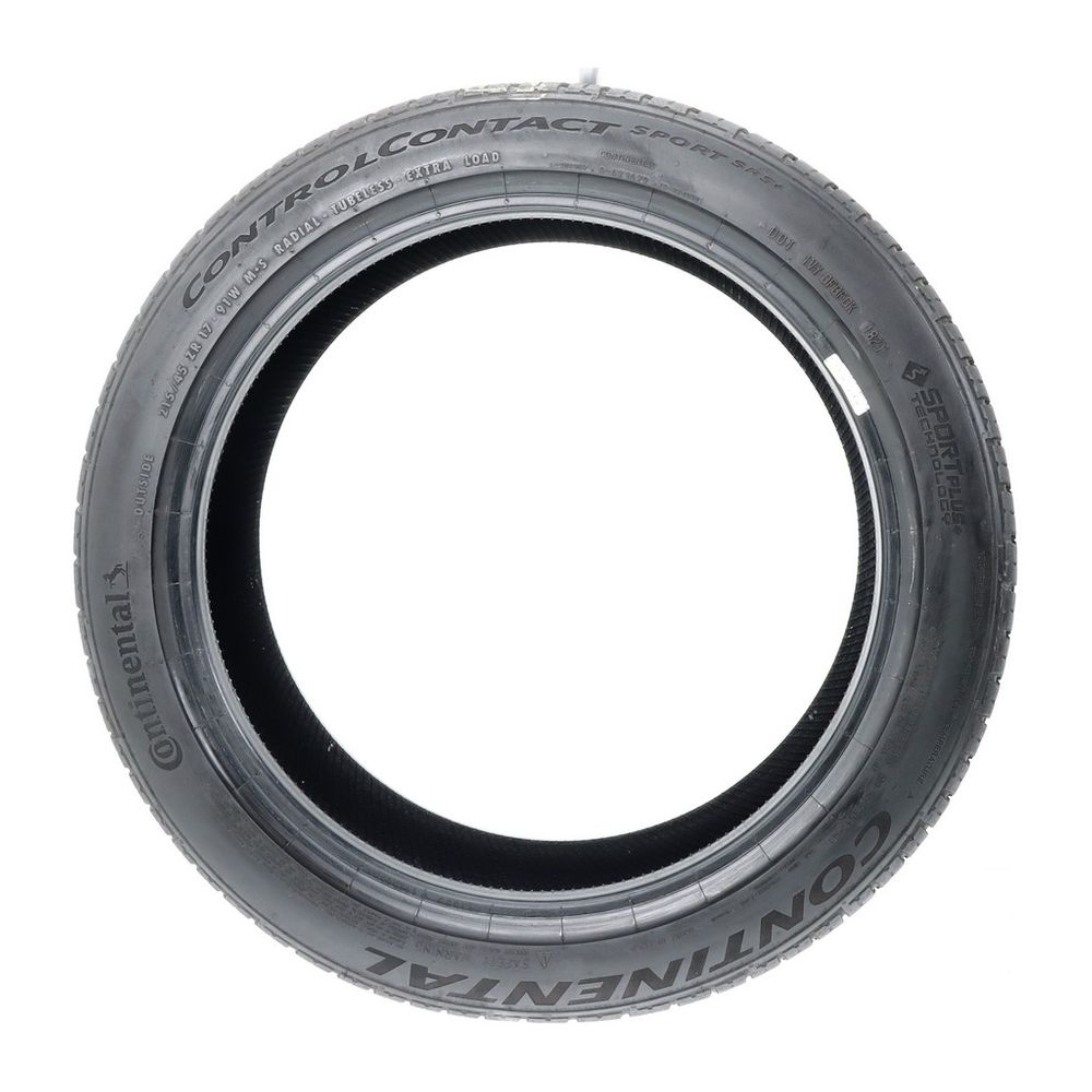 Set of (4) Used 215/45ZR17 Continental ControlContact Sport SRS Plus 91W - 6.5-8/32 - Image 3