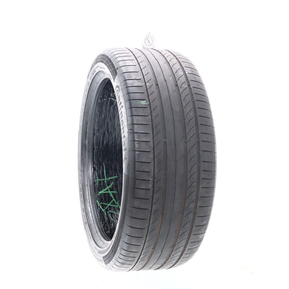 Set of (4) Used 285/40R22 Continental ContiSportContact 5 ContiSeal 110Y - 5.5/32 - Image 1