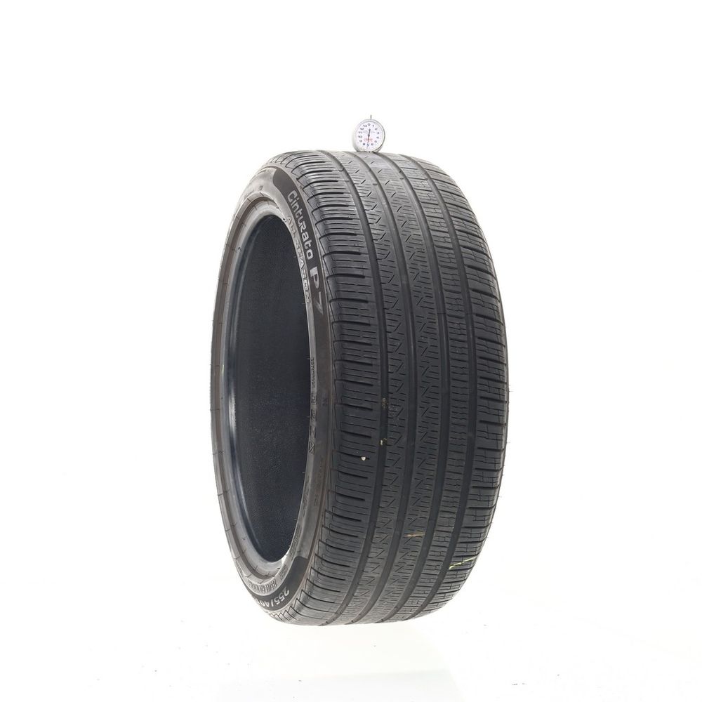 Set of (2) Used 255/40R20 Pirelli Cinturato P7 NO 101V - 6-7/32 - Image 4