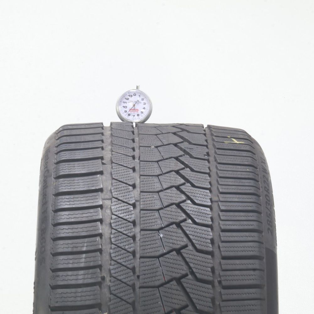 Set of (2) Used 285/30R22 Continental WinterContact TS860 S AO 101W - 7-8.5/32 - Image 5