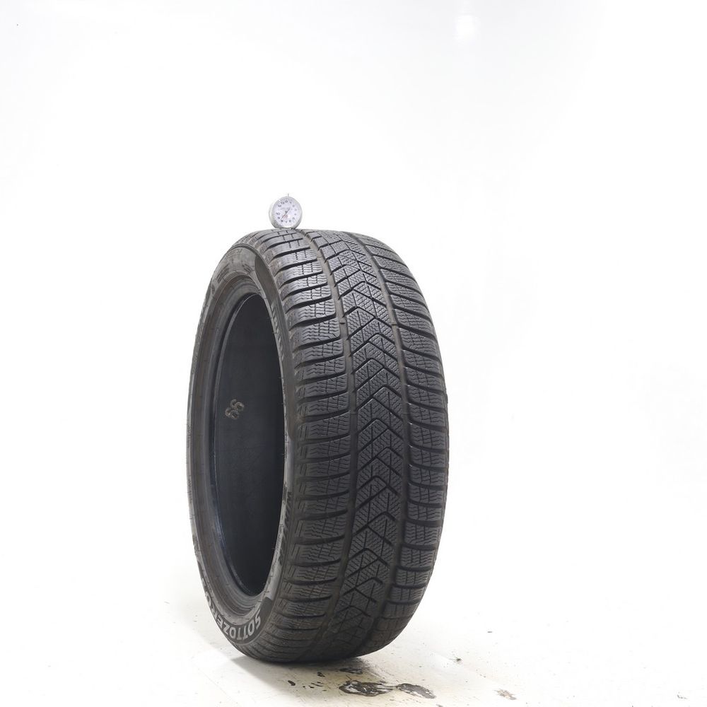Set of (2) Used 225/45R18 Pirelli Winter Sottozero 3 Run Flat 95V - 7.5-8.5/32 - Image 4