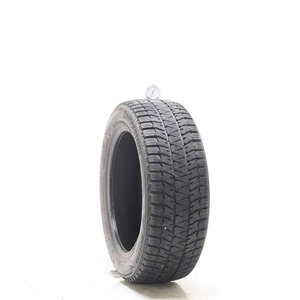 Set of (2) Used 195/55R16 Bridgestone Blizzak WS90 Studless 87H - 8-9/32 - Image 1