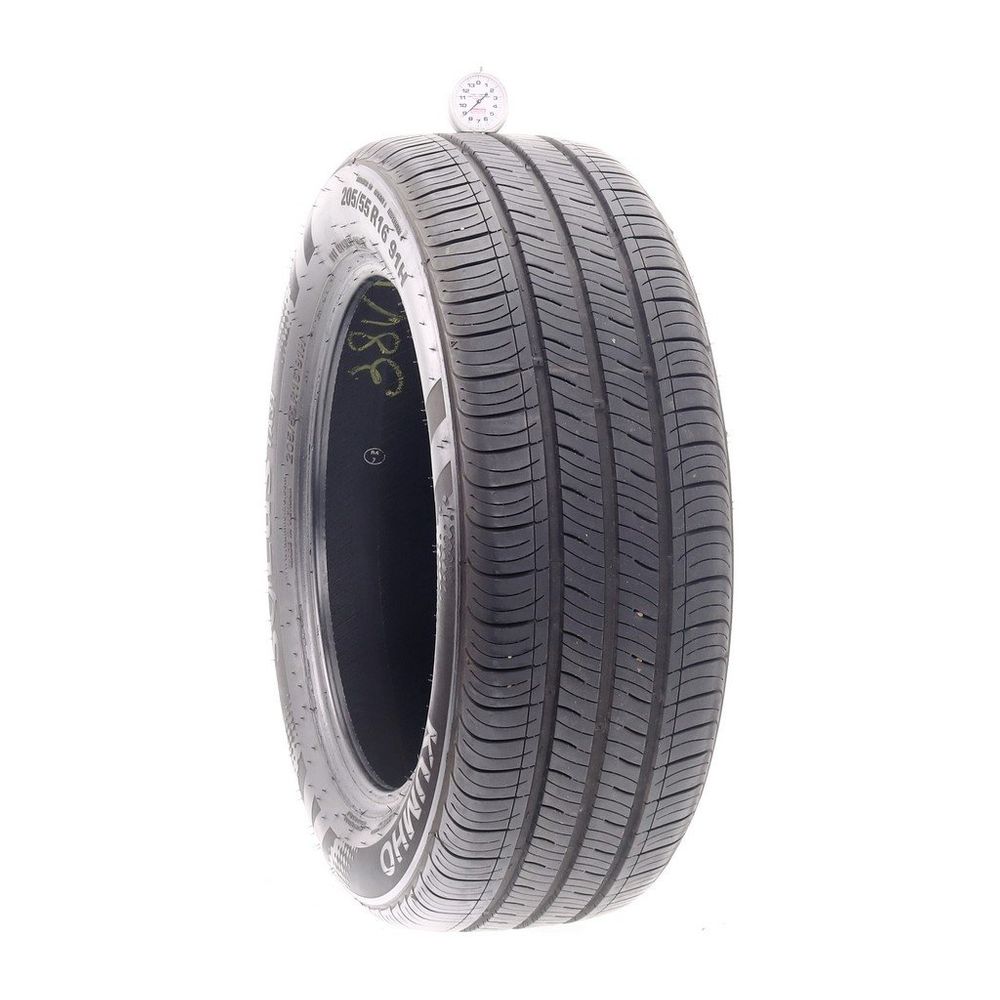 Set of (4) Used 205/55R16 Kumho Solus TA31 91H - 8.5/32 - Image 1