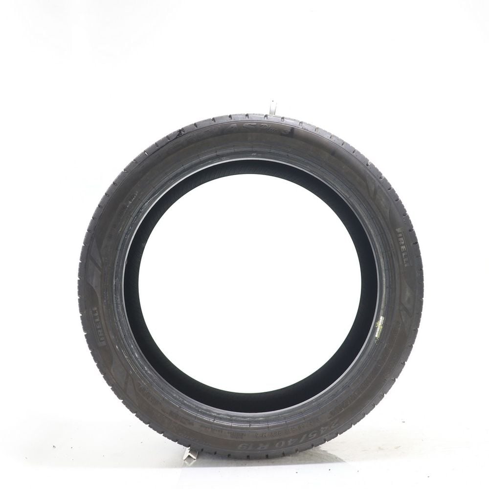 Set of (2) Used 245/40R19 Pirelli P Zero AS Plus 3 98Y - 9/32 - Image 3