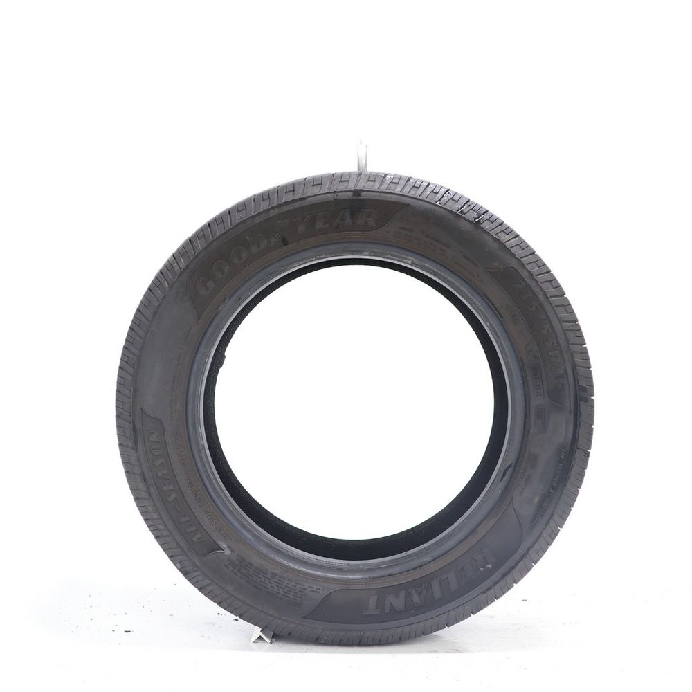Set of (2) Used 215/55R16 Goodyear Reliant All-season 93V - 6.5-8/32 - Image 3