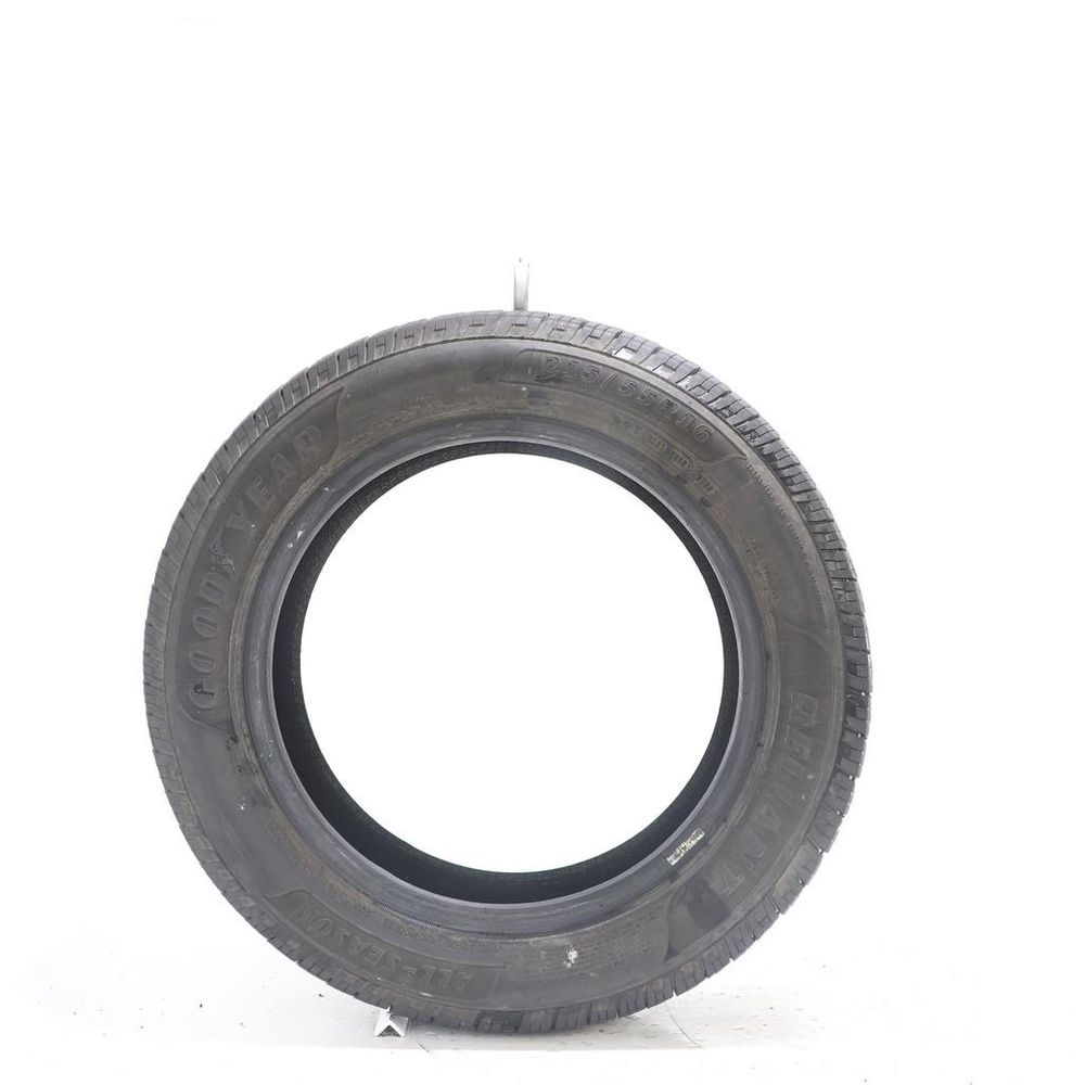 Set of (2) Used 215/55R16 Goodyear Reliant All-season 93V - 6.5-8/32 - Image 6