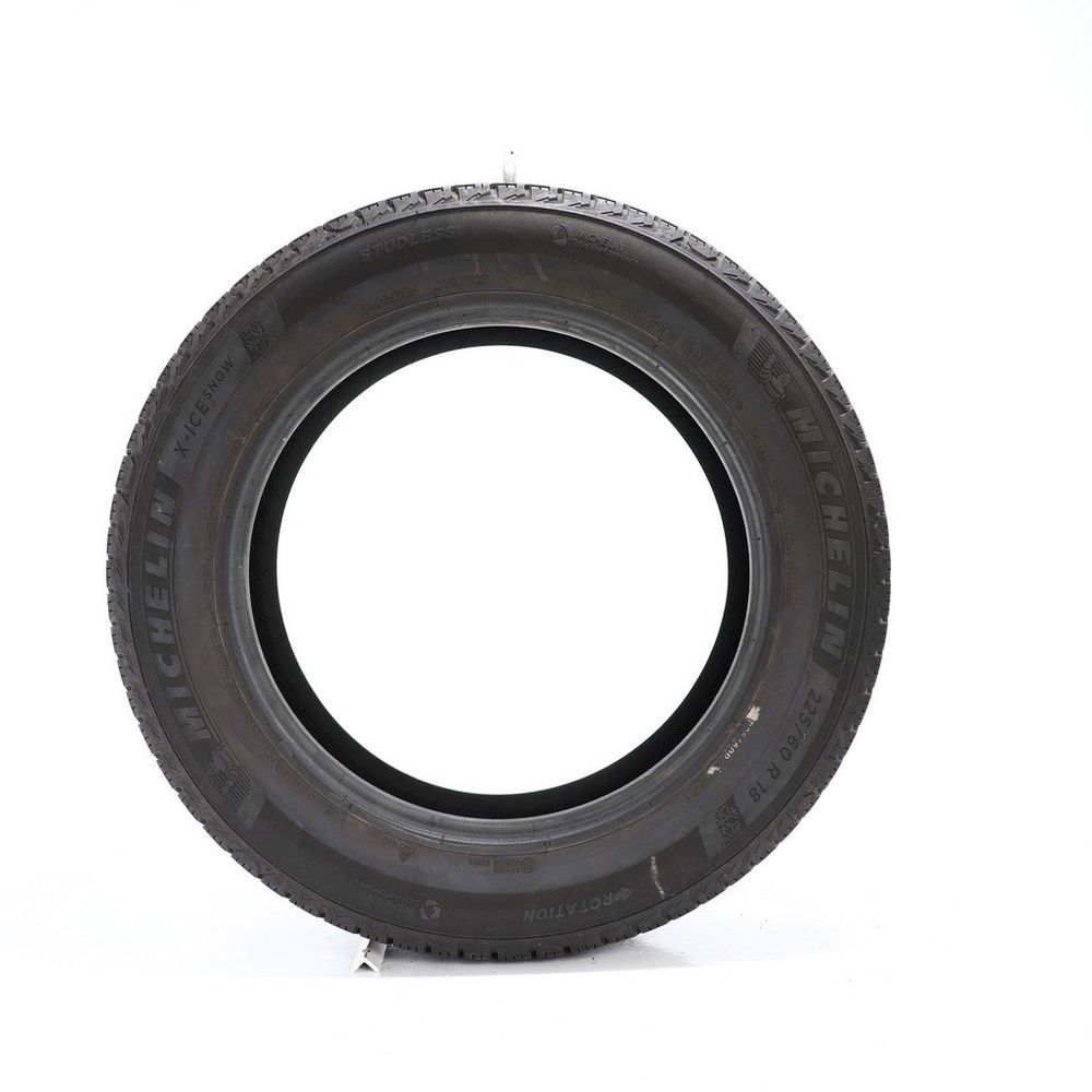 Set of (4) Used 225/60R18 Michelin X-Ice Snow 100H - 7.5-8/32 - Image 3
