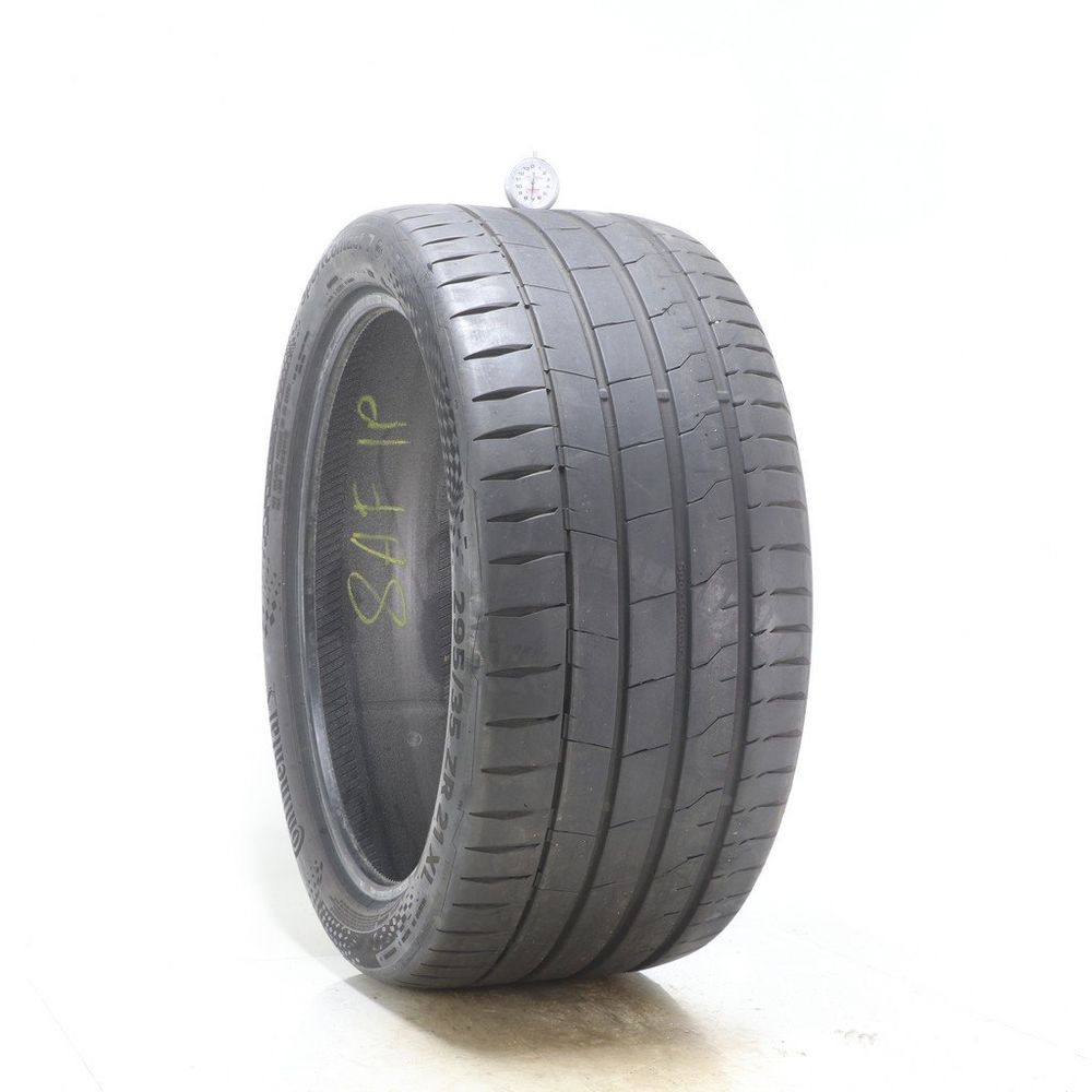 Set of (2) Used 295/35ZR21 Continental SportContact 7 MO1 107Y - 7-7.5/32 - Image 1