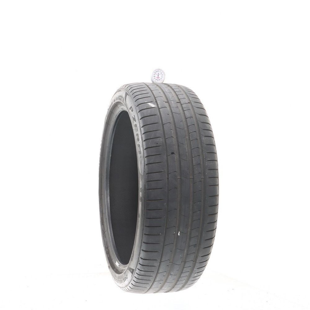 Set of (2) Used 245/40R20 Pirelli P Zero PZ4 Run Flat 99Y - 7-8/32 - Image 1
