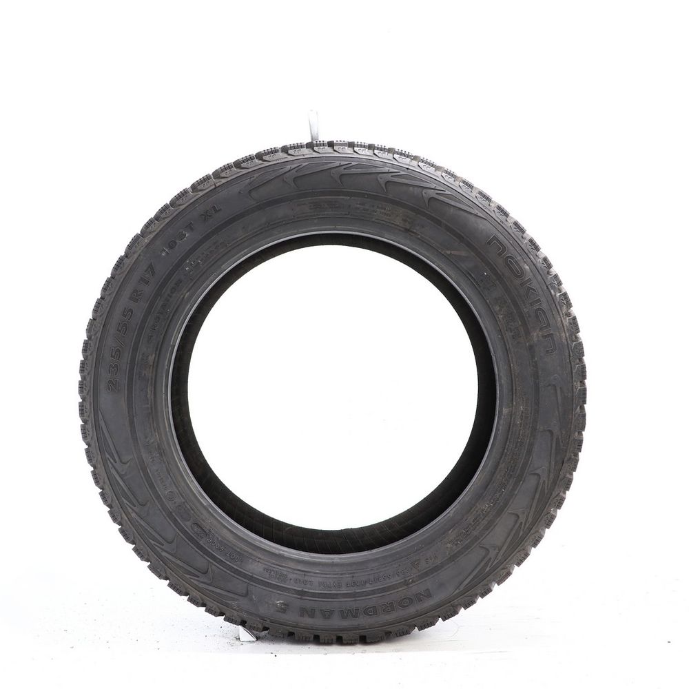 Set of (2) Used 235/55R17 Nokian Nordman 5 Studded 103T - 11.5/32 - Image 3