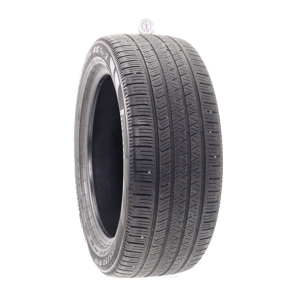 Set of (2) Used 255/50R19 Pirelli Scorpion AS Plus 3 107V - 6.5-7/32 - Image 1