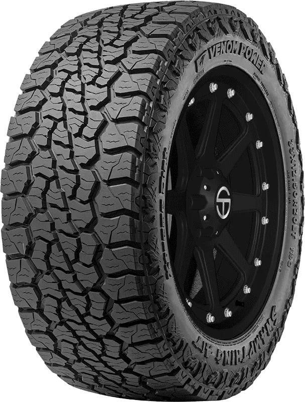 Set of (2) New LT 285/55R22 Venom Power Swampthing A/T 124/121S - Image 1
