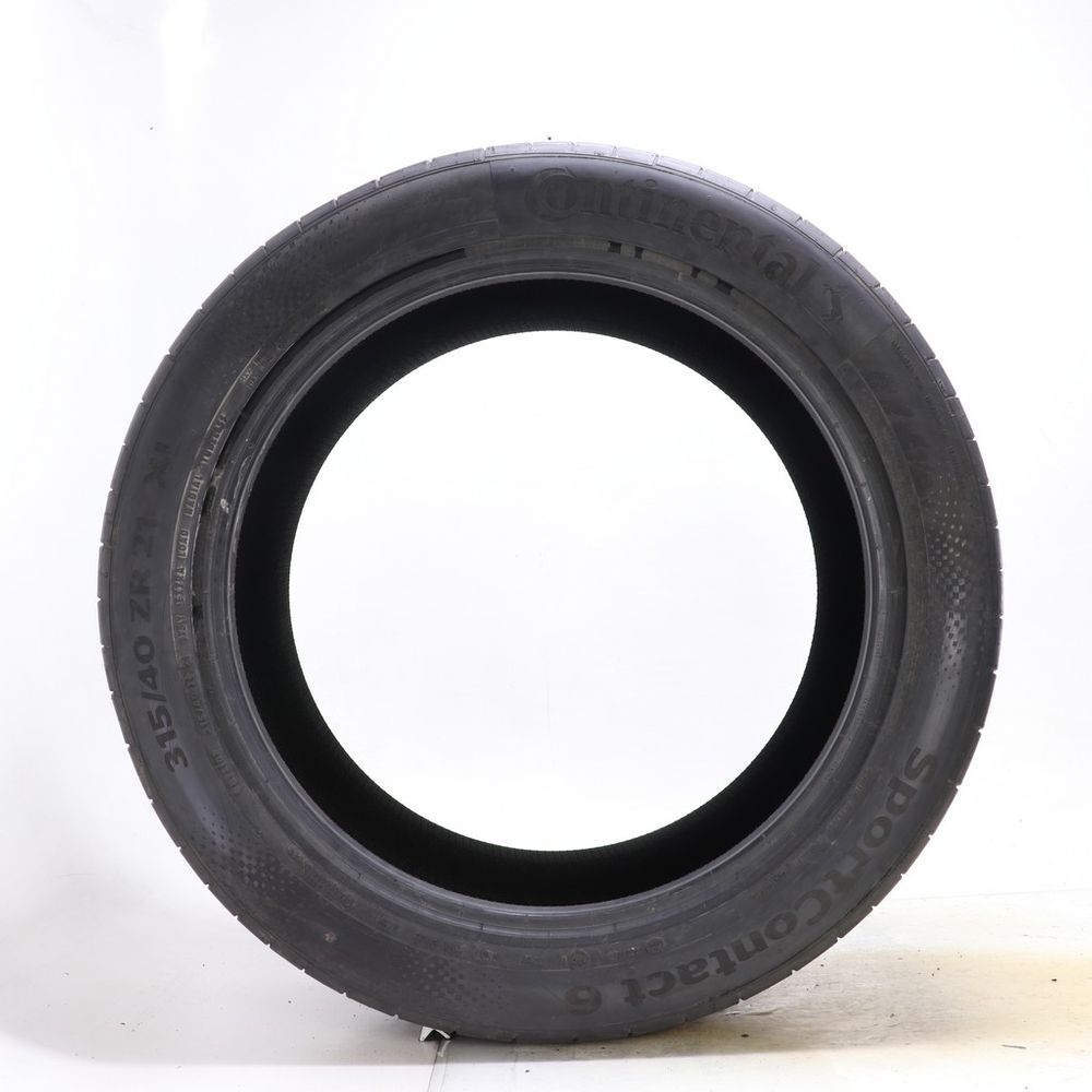 Set of (2) Used 315/40ZR21 Continental SportContact 6 MO1 115Y - 8.5/32 - Image 3