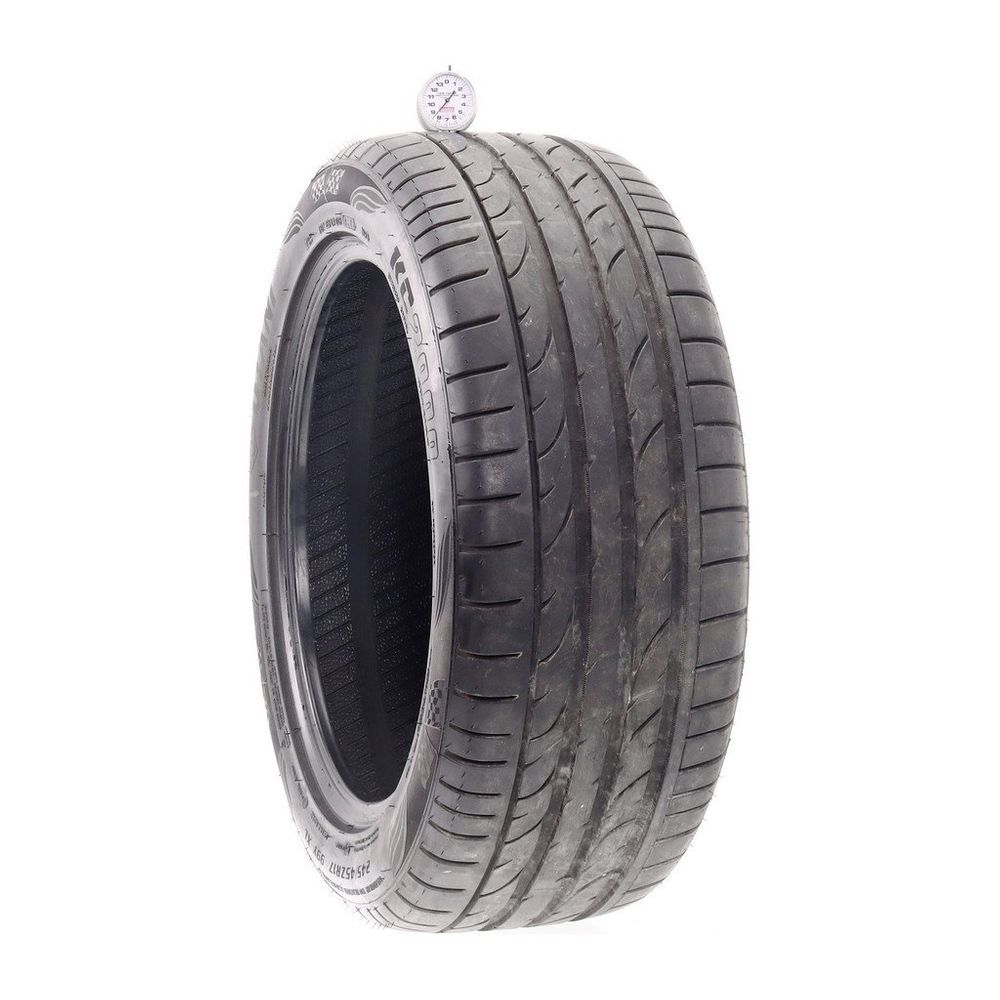 Set of (2) Used 245/45ZR17 Otani KC2000 99Y - 8.5/32 - Image 1