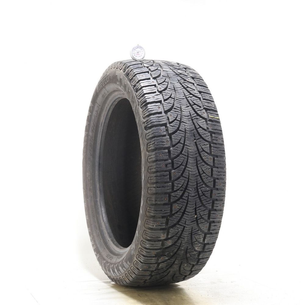 Set of (2) Used 265/50R20 Pirelli Winter Carving Edge Studded 111T - 10-10.5/32 - Image 1