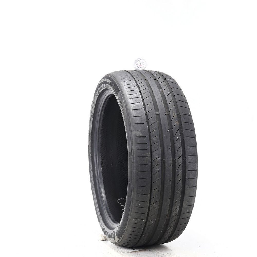 Set of (2) Used 255/40ZR20 Continental ContiSportContact 5P MO 101Y - 6.5-7/32 - Image 1