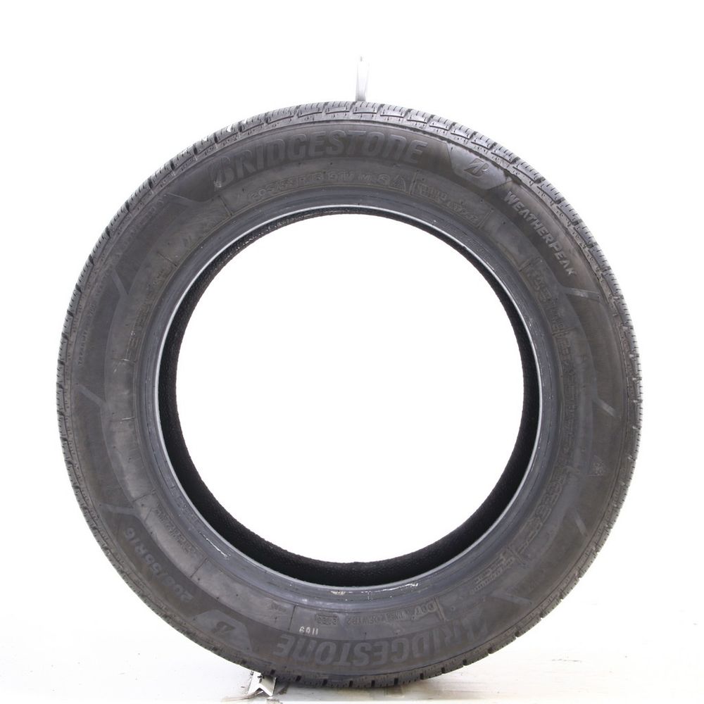 Set of (4) Used 205/55R16 Bridgestone WeatherPeak 91V - 7.5-9/32 - Image 3