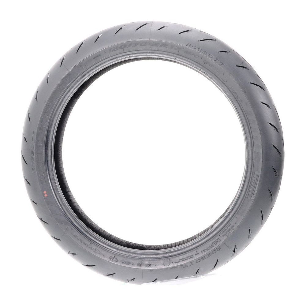 Set of (4) New 120/70ZR17 Pirelli Diablo Rosso IV 58W - Image 3