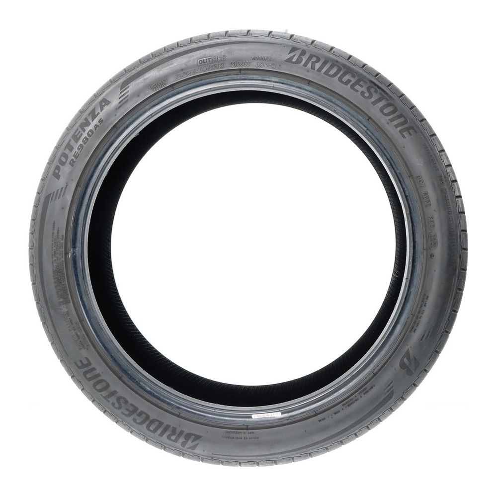 Set of (2) Used 225/45R19 Bridgestone Potenza RE980AS 96W - 7-7.5/32 - Image 3