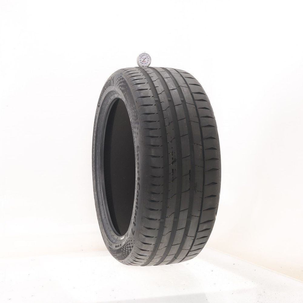 Used 255/45R19 Continental SportContact 7 TO ContiSilent 104V - 8.5/32 - Image 1