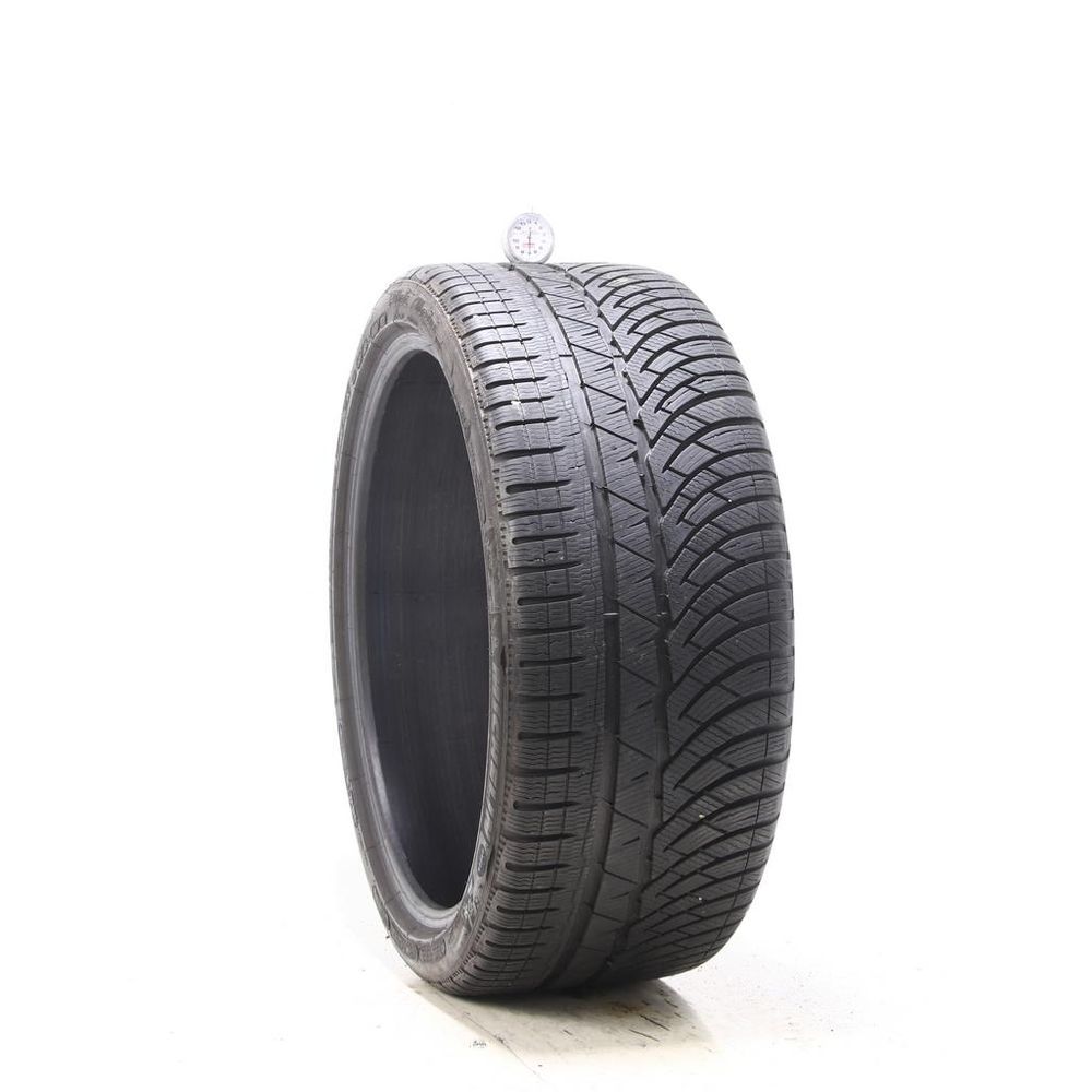 Set of (2) Used 255/35R21 Michelin Pilot Alpin PA4 98W - 7-8.5/32 - Image 1