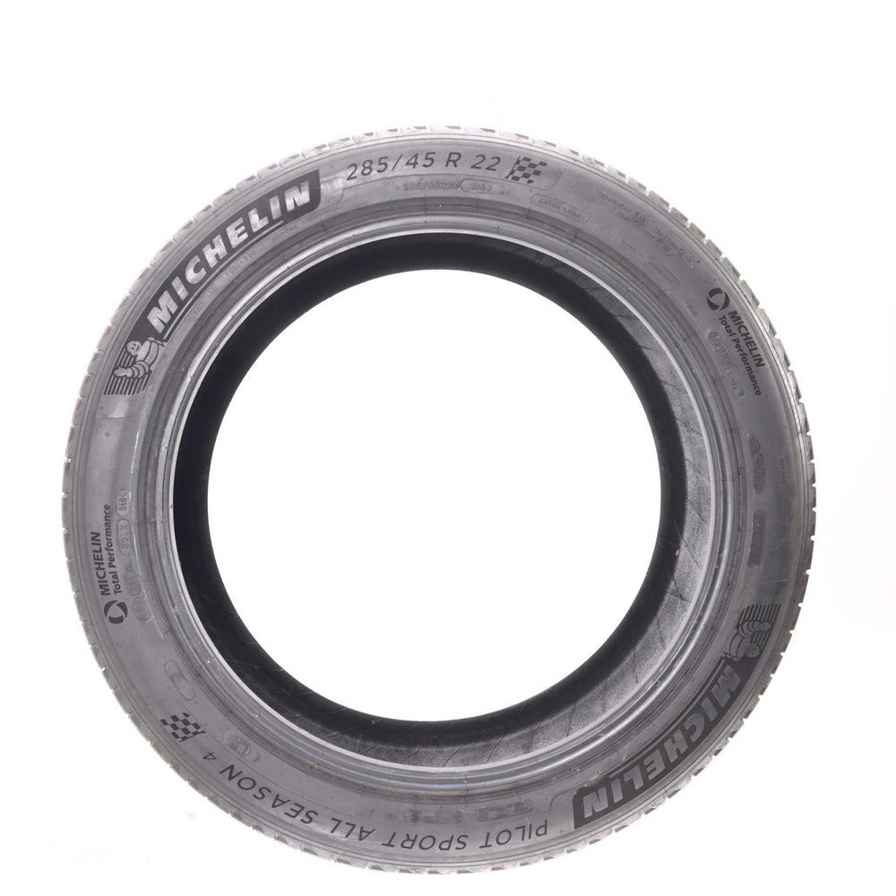 Used 285/45R22 Michelin Pilot Sport All Season 4 LR Acoustic 114Y - 6.5/32 - Image 3
