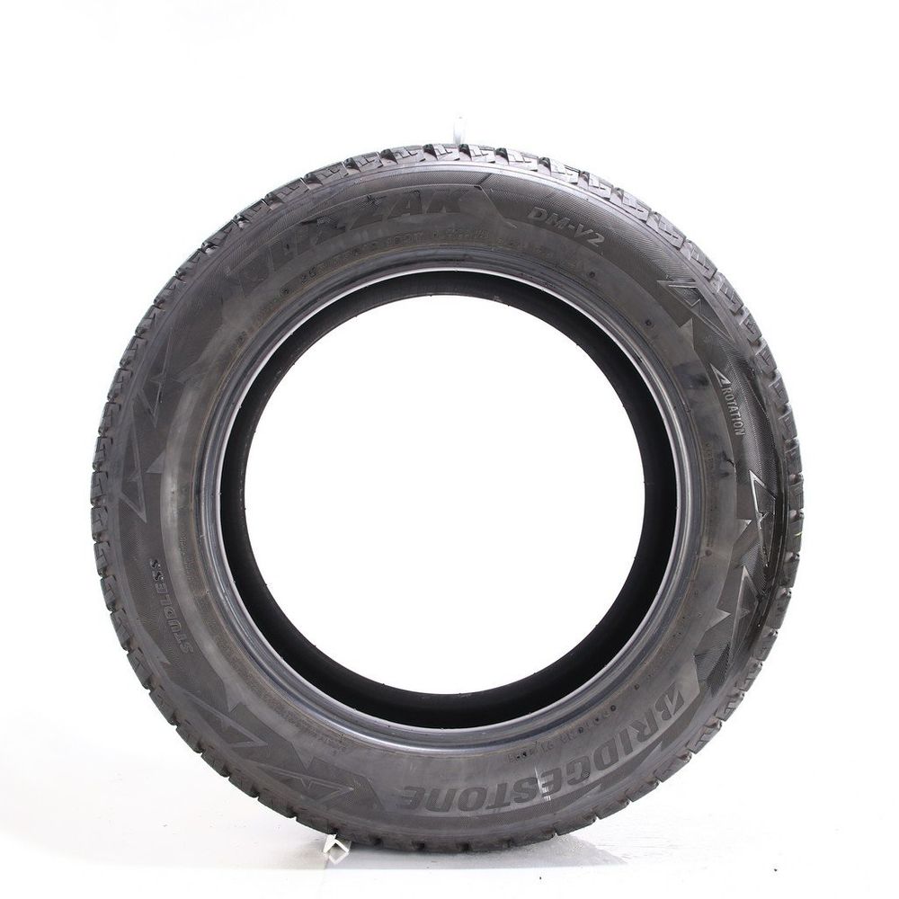 Set of (2) Used 255/55R18 Bridgestone Blizzak DM-V2 109T - 10.5-12/32 - Image 3