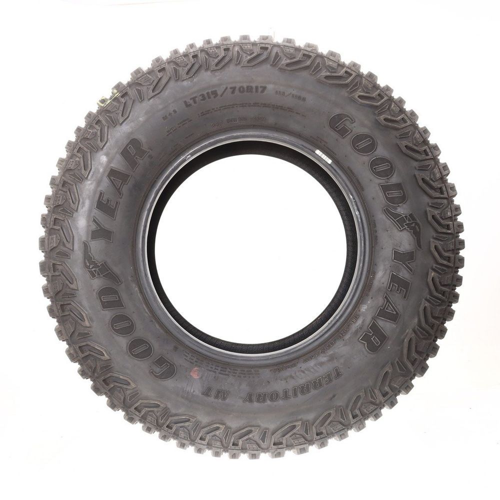 Set of (2) Used LT 315/70R17 Goodyear Wrangler Territory MT 113/110S C - 8-9/32 - Image 3