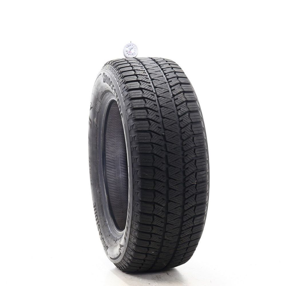 Set of (2) Used 235/60R17 Bridgestone Blizzak WS90 Studless 102T - 8.5-9/32 - Image 1