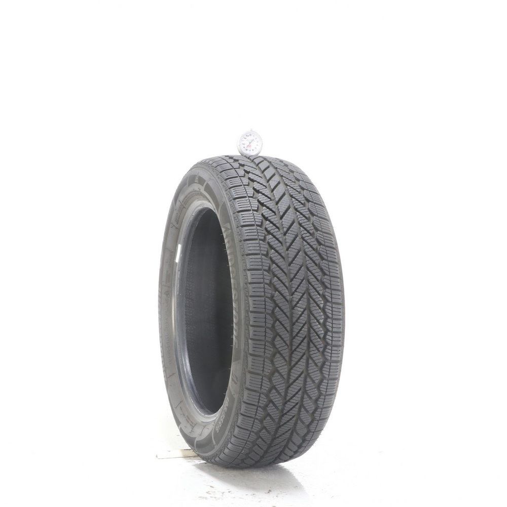 Set of (2) Used 195/55R16 Bridgestone WeatherPeak 87V - 8.5-9/32 - Image 1