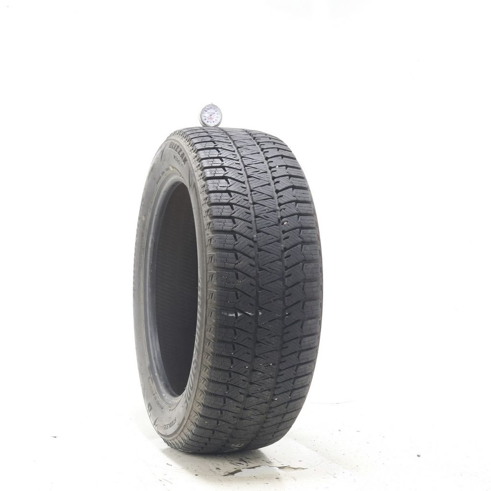 Set of (2) Used 225/55R18 Bridgestone Blizzak WS90 Studless 98H - 7.5-9/32 - Image 4