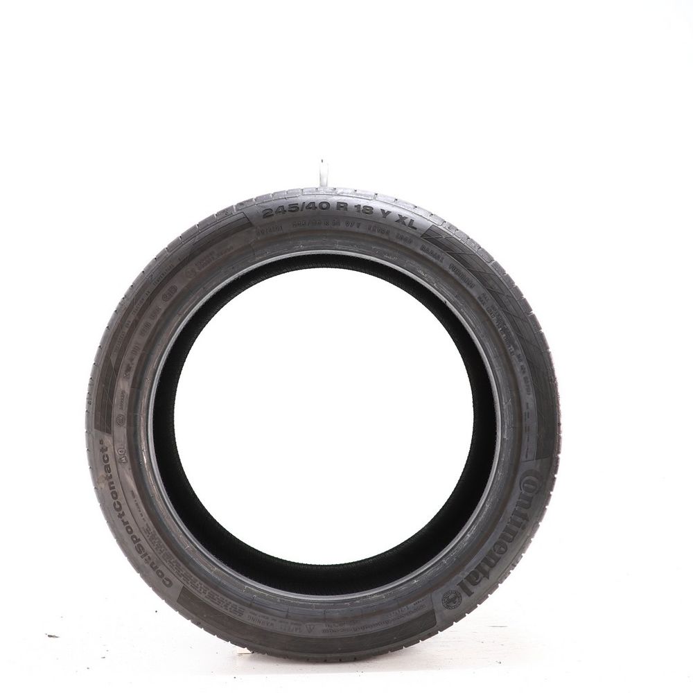 Set of (2) Used 245/40R18 Continental ContiSportContact 5 AO 97Y - 7/32 - Image 3