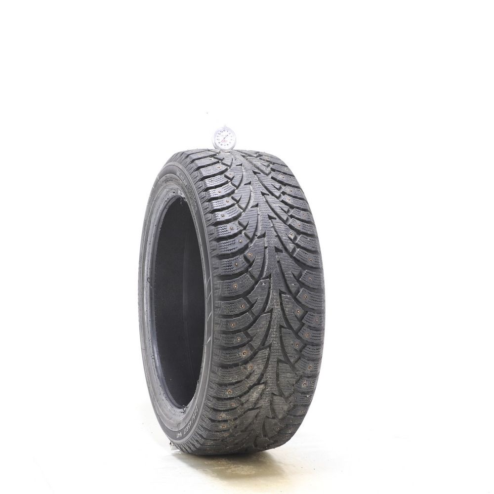Set of (2) Used 225/45R17 Hankook Winter i*Pike (W409) Studded 94T - 8.5-9/32 - Image 1
