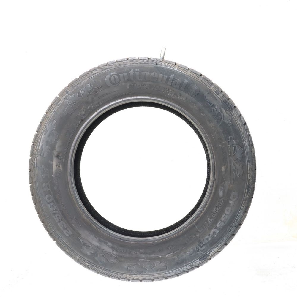 Set of (2) Used 235/60R17 Continental CrossContact Winter MO 102H - 10.5-11/32 - Image 3