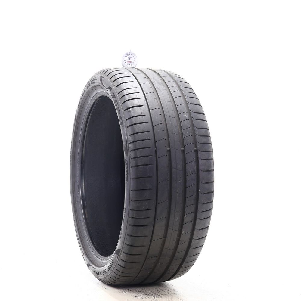 Set of (2) Used 255/35R19 Pirelli P Zero PZ4 MOE Run Flat 96Y - 5.5-6/32 - Image 4