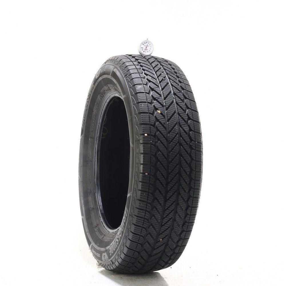 Set of (4) Used 225/65R17 Bridgestone WeatherPeak 102H - 7.5-9/32 - Image 1