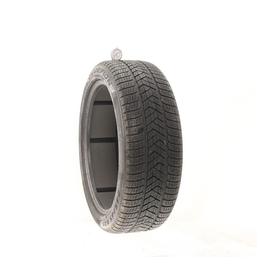 Used 245/45R21 Pirelli Scorpion Winter PNCS 104V - 9/32 - Image 1
