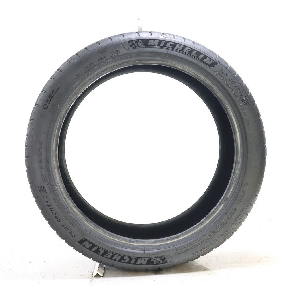 Set of (2) Used 235/40ZR18 Michelin Pilot Sport 4 S 95Y - 7.5-8/32 - Image 3