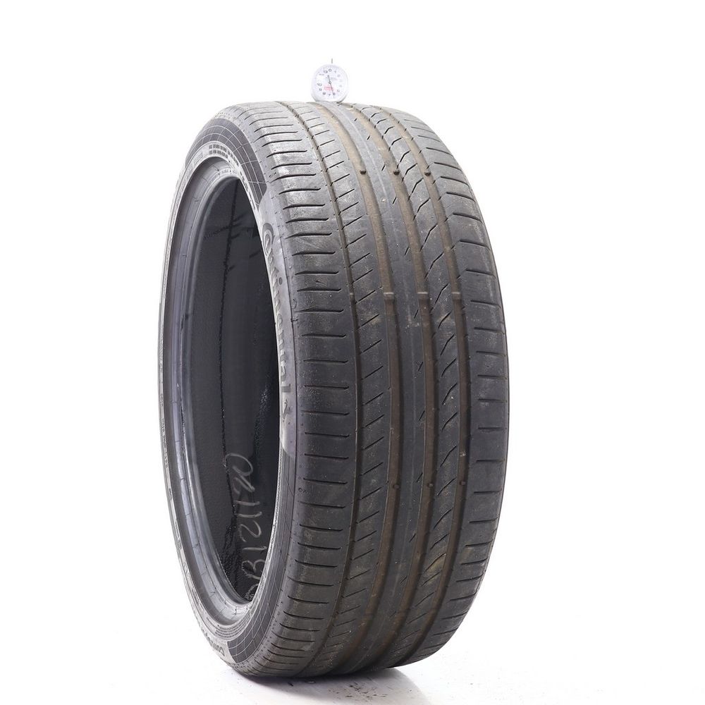 Set of (2) Used 255/40ZR21 Continental ContiSportContact 5P MO 102Y - 6-7.5/32 - Image 1