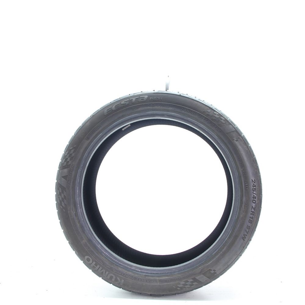 Set of (2) Used 245/40ZR18 Kumho Ecsta PS31 97W - 7-7.5/32 - Image 3