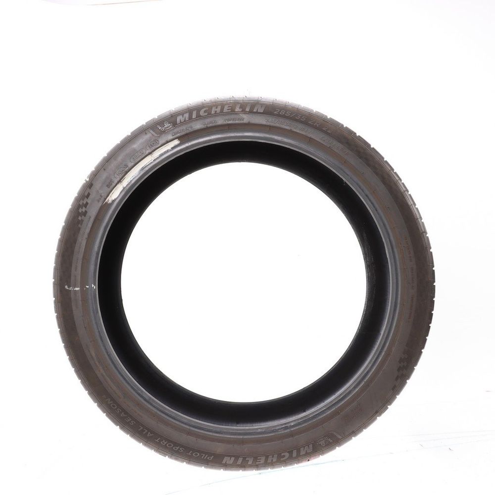 Set of (2) Used 285/35ZR22 Michelin Pilot Sport All Season 4 106Y - 7.5-8/32 - Image 6